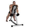 Dumbbell Row - Overhang Single Inwards